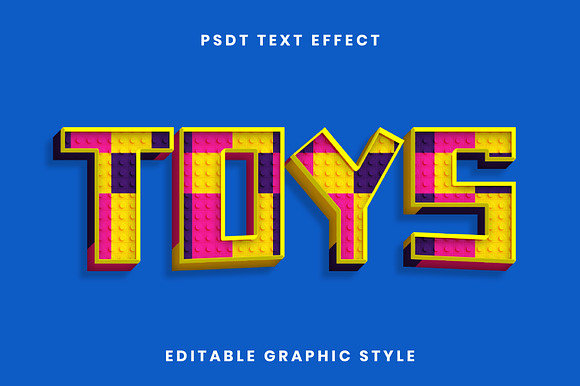 Toy Brick Text Effect preview 2