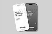 Phone Screen Application Mockup, a Product Mockup by graphypix (Thumbnail 3 of 4)