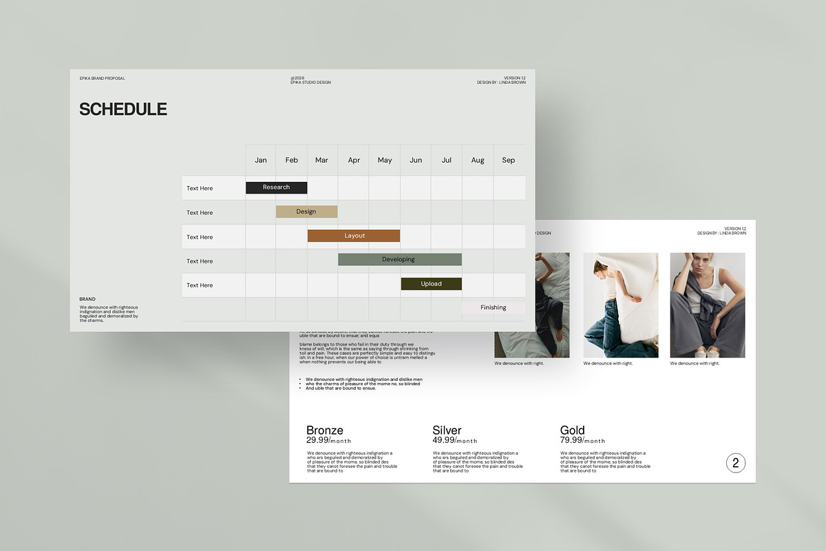 EPIKA | Brand Proposal, a Presentation Template by CreativexGenius (Photo 4 of 9)