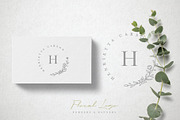 60 Flower Logo Borders, Floral Icons, an Outline Icon by Hatch Design Workshop (Thumbnail 3 of 11)
