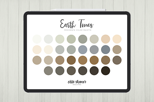Earth Tones Procreate Color Palette, a Palette Add-On by Cate Shaner