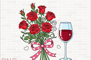 Valentine Wine Glass Clipart PNG, a Graphic by crative8112 (Thumbnail 5 of 8)