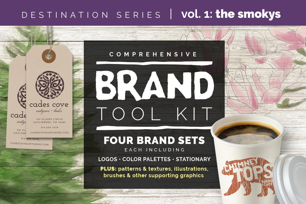 Smokys: 4 Brands w/Illustrations, a Templates & Theme by Rachel Ortiz (Photo 1 of 15)