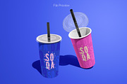 Paper Cup With Straw and Lid Mockup, a Packaging Mockup by Sheikhadesign (Thumbnail 6 of 11)