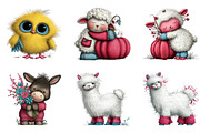 Quirky Farm Animals PNG Clipart, a Seasonal Illustration by CreationArt (Thumbnail 5 of 5)