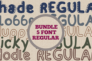 Handwriting Regular Font Bundles