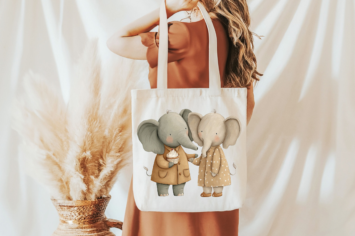 Elephant Mother's Day Elephant Clipa, an Illustration by Designworld (Photo 7 of 7)