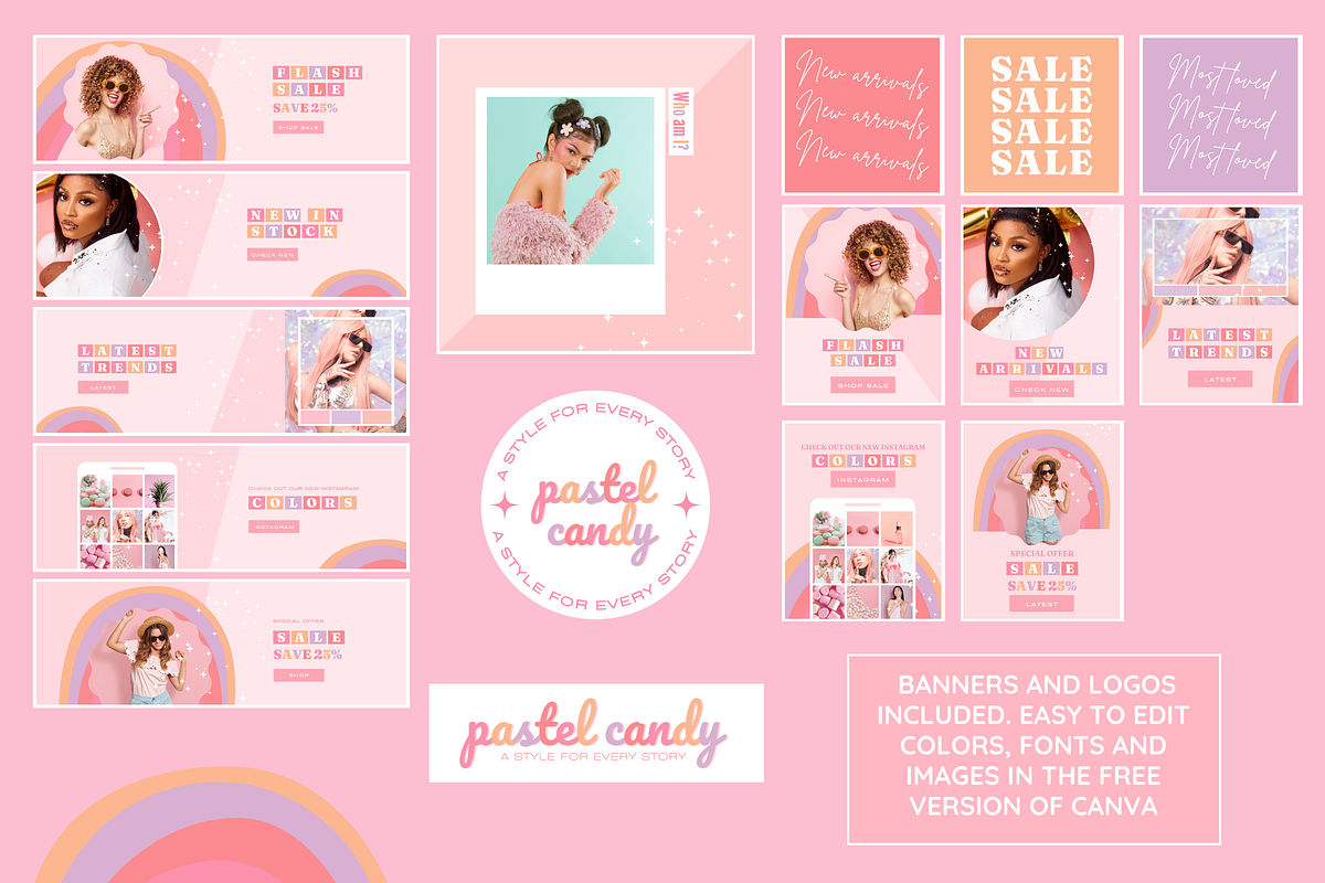 Shop Banner Templates - Pastel, a Shopify Template by SunshineStudioBoutique (Photo 3 of 9)