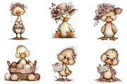 Whimsical - Easter Duck Clipart, an Illustration by CreationArt (Thumbnail 5 of 6)