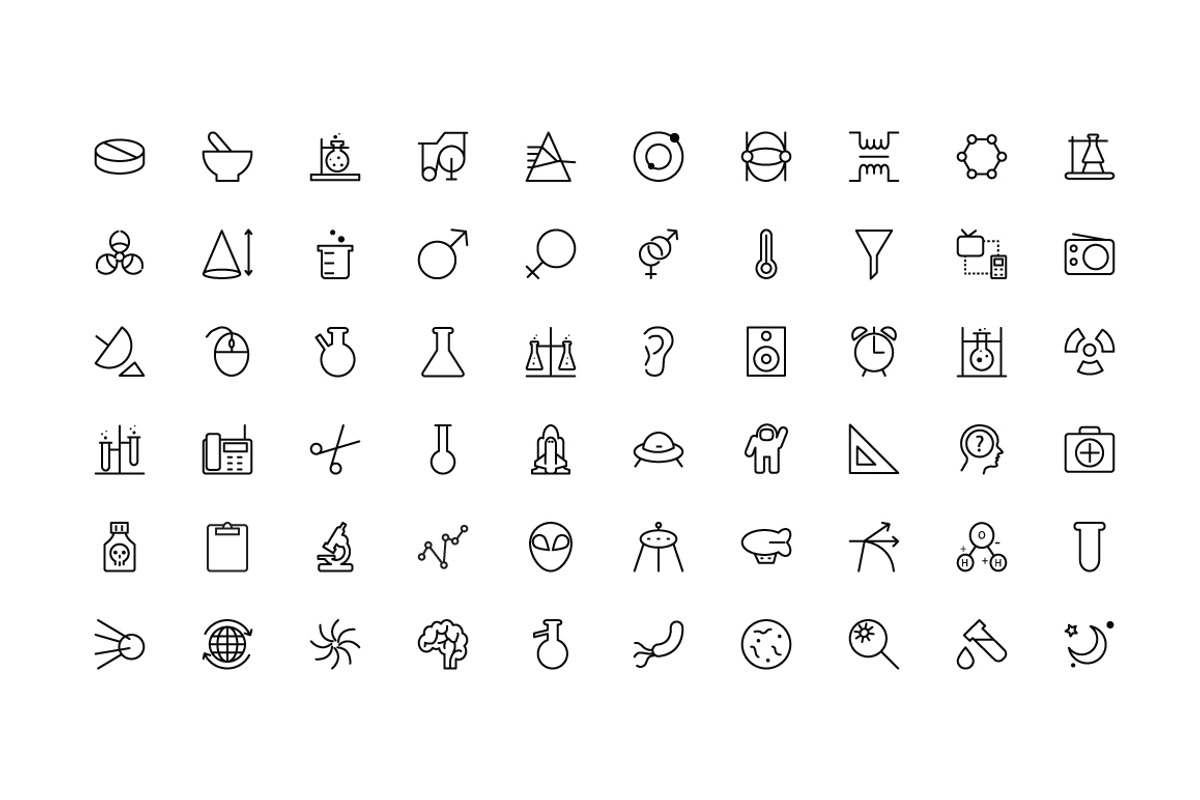 150+ Science Icons preview 2