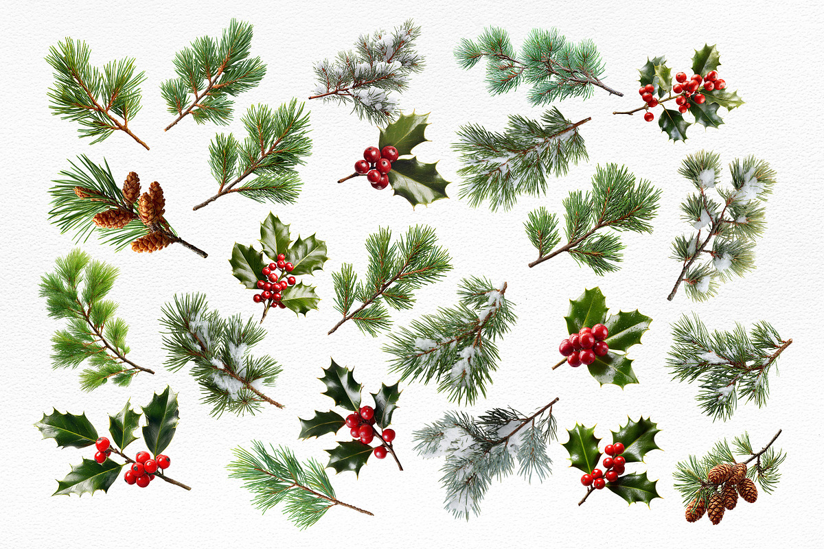 Christmas Collage Clipart Bundle, an Object Graphic by NatalieArtShop (Photo 7 of 10)