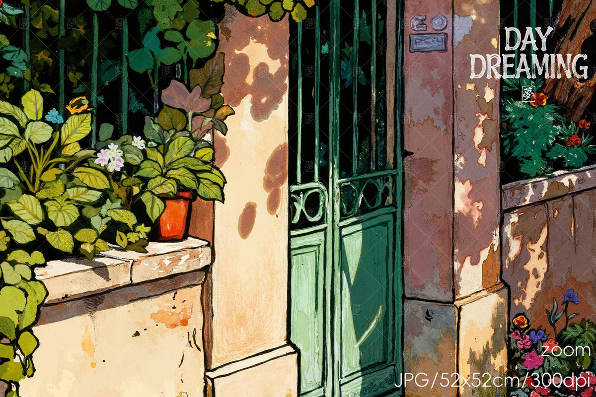 Sunny European Floral, a Decorative Illustration by yahu88studio (Photo 2 of 3)