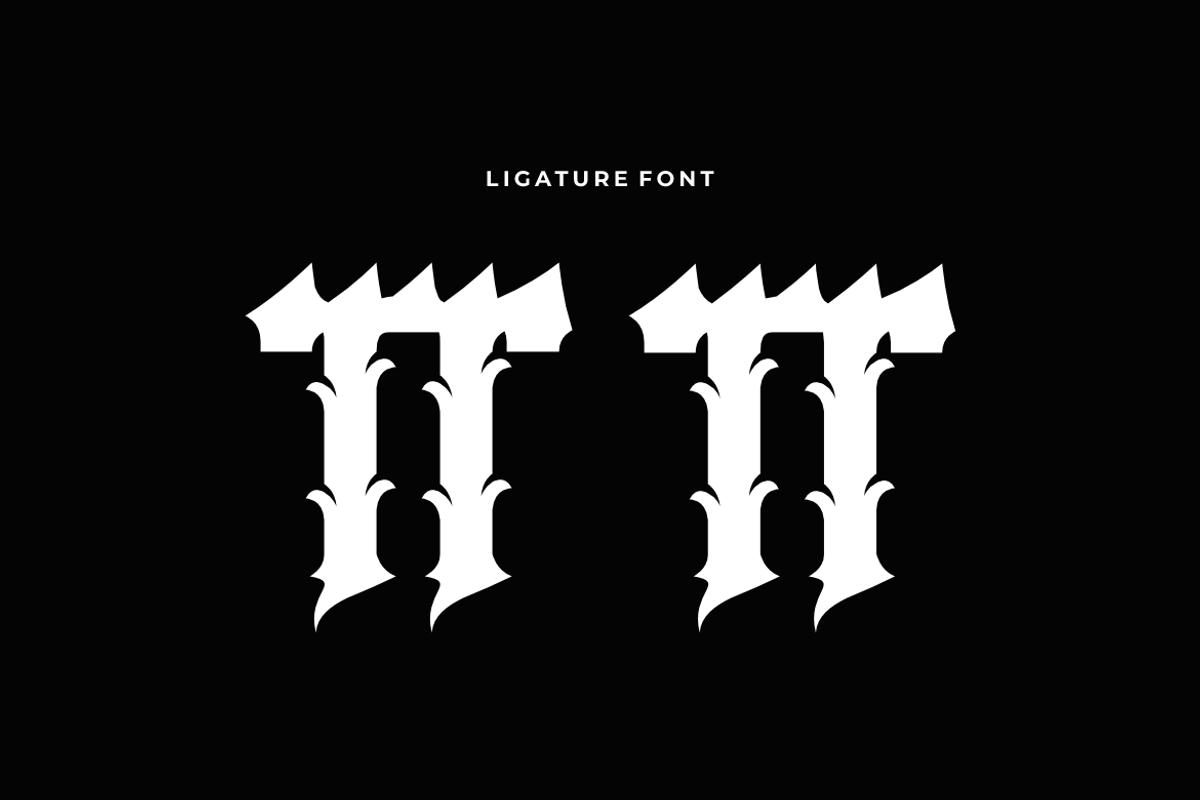 Rock Glempo - Music Font, a Blackletter Font by Iqsiart Studio (Photo 7 of 10)