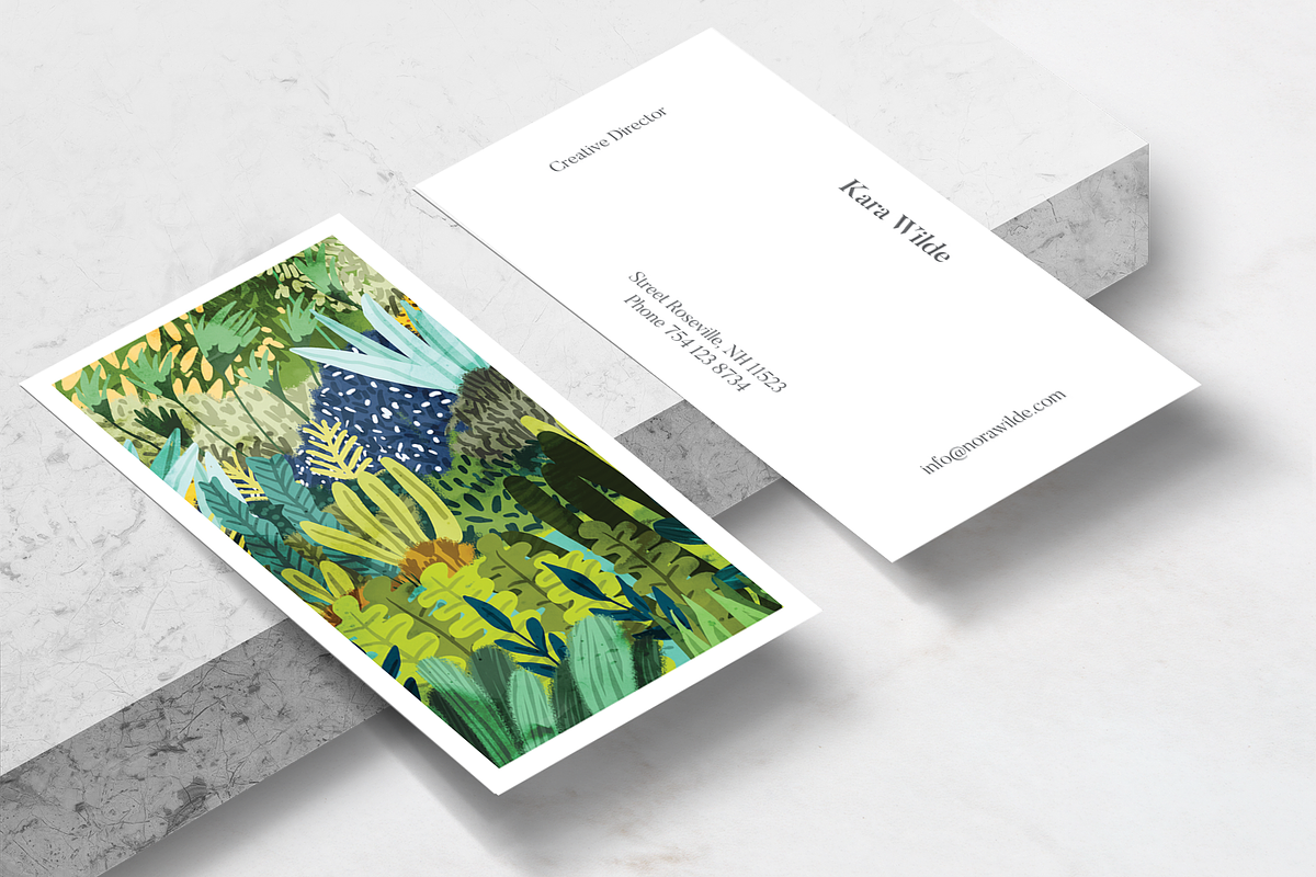 Wild Jungle II Business Card Templat, a Business Card Template by Human-made. Made to feel. (Photo 1 of 2)
