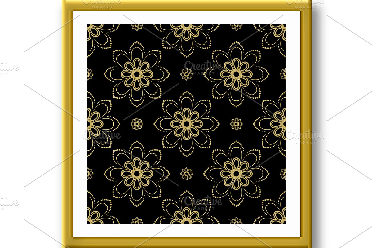 Floral Fine Seamless Vector Pattern, a Decorative Illustration by FineArtStudio (Photo 2 of 3)