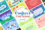 Sale! Crafter's Huge Font Bundle, a Font by Anastasia Feya (Thumbnail 1 of 34)