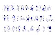 150+ Isometric Line People Set, a Person Illustration by Vector_Art (Thumbnail 3 of 16)