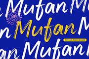 Mufan - Brush Retro Calligraphy Font, a Script Font by dexsarharryfonts (Thumbnail 1 of 11)