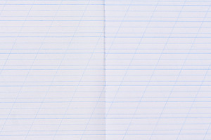 A close-up of a page from a school notebook with blue horizontal, a Background Photo by ndanko