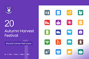 Autumn Harvest Round Corner Flat, an Icon by IconBunny (Thumbnail 1 of 2)