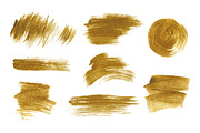 Gold metallic brushes, a Texture Graphic by Paper Cards (Thumbnail 2 of 7)