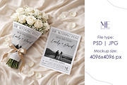 Wedding Newspaper Mockup with Bouque, a Mockup by Mie Mockup Studio (Thumbnail 8 of 8)