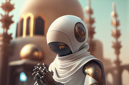 modern robot muslim