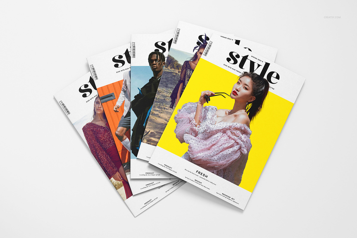 A4 Magazine Mockup Set, a Books & Magazine Mockup by creatsy5 (Photo 6 of 13)