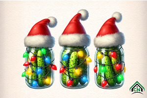Christmas Pickles, an Illustration by Craft Nest