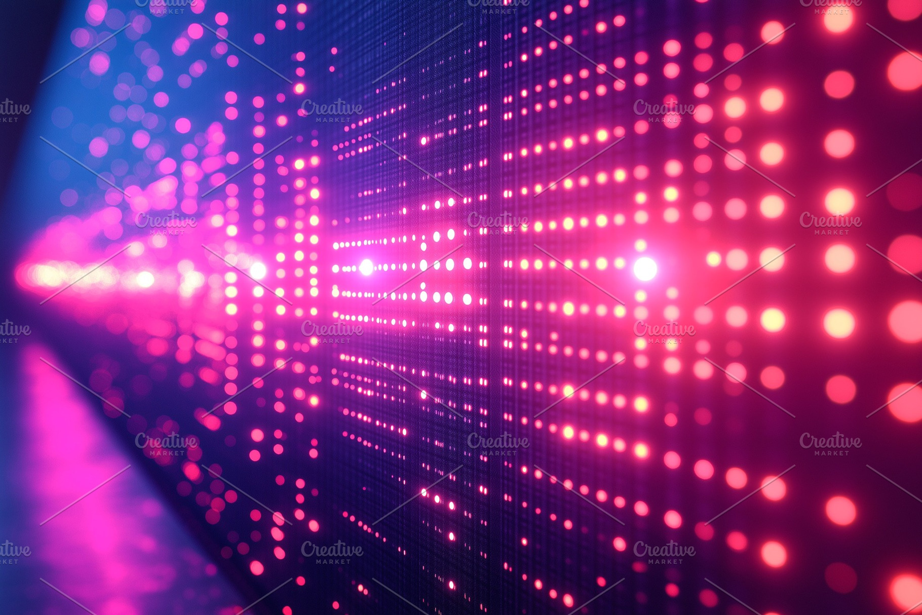 A vibrant display of colorful LED lights, creating a mesmerizing digital patter, a Background Photo by ImageMir