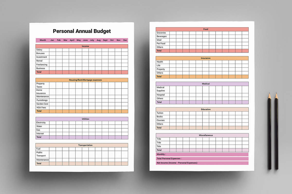 Budget Templates, a Stationery Template by MightyDesign (Photo 1 of 8)