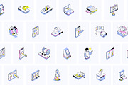 Animated Universal Isometric Icons, a Finance Illustration by Prosymbols (Thumbnail 4 of 5)