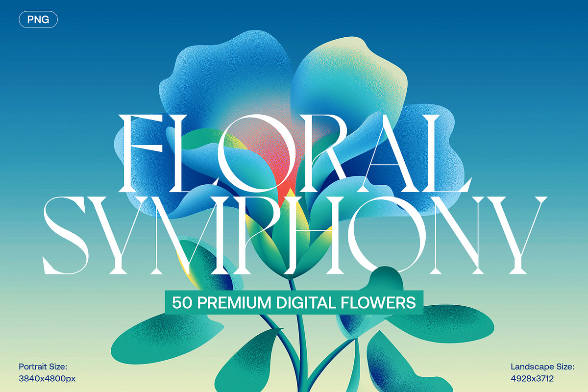 50 Digital Flower Image Collection, a Background Graphic by MindMuse (Photo 1 of 7)