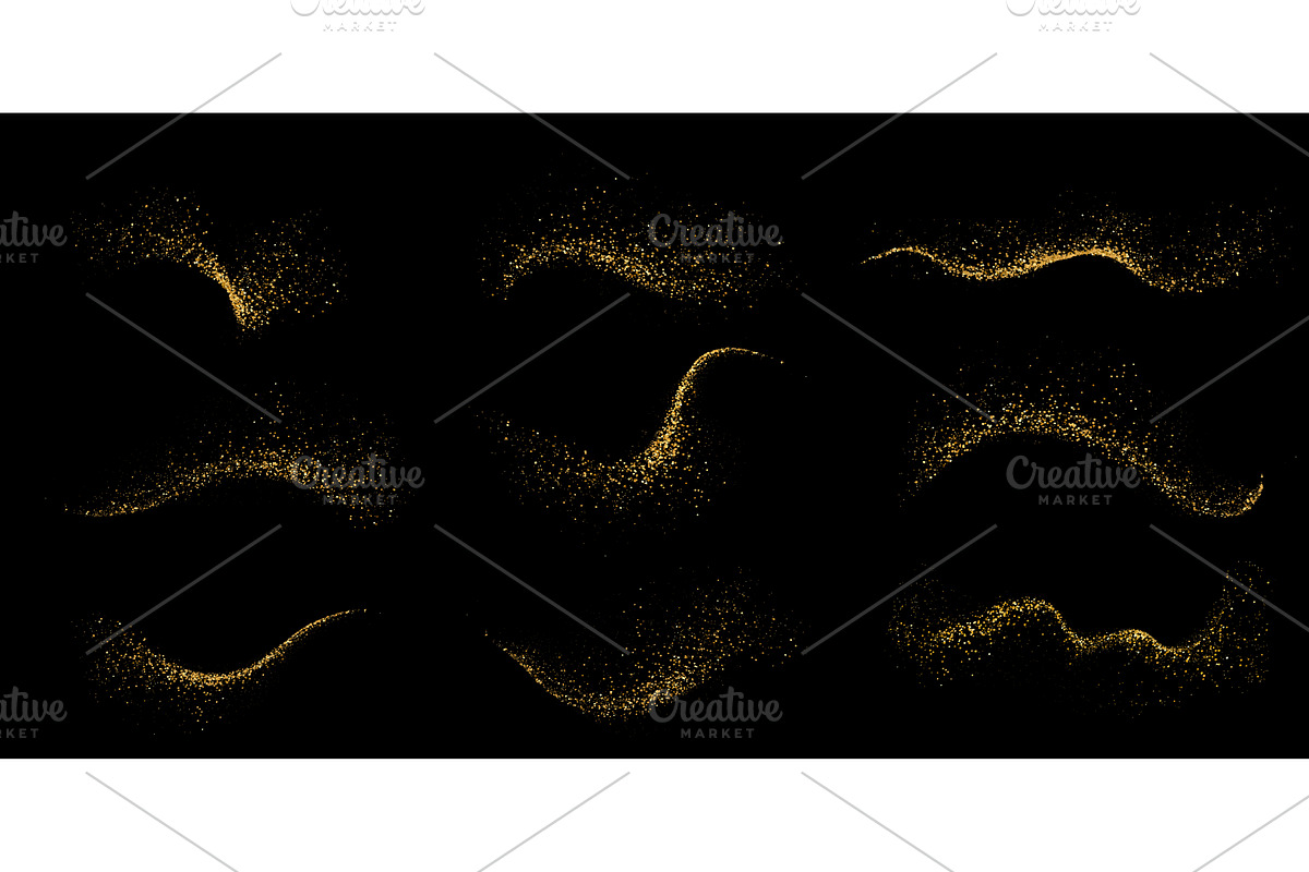 Abstract shiny gold glitter design, a Texture Illustration by Marinstri