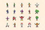 Vegetable Mascot Illustration, an Object Illustration by Decoconio Design (Thumbnail 2 of 7)