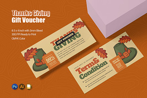 Thanks Giving Gift Voucher, a Print Template by Esensifiksi.studio