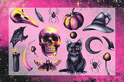 Halloween Mystic Watercolor, a Seasonal Illustration by SashaKondr (Thumbnail 10 of 11)