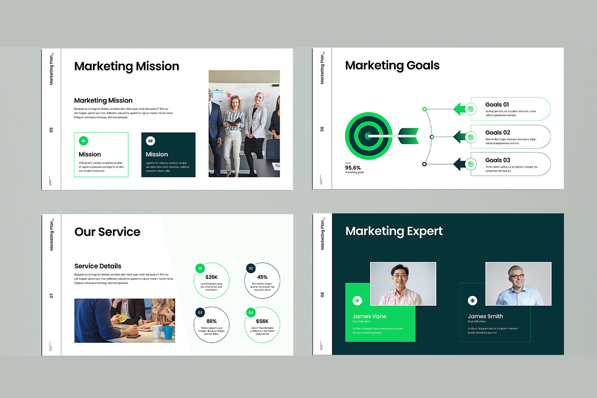 Marketing Plan Presentation Template, a Presentation Template by MightyDesign (Photo 3 of 8)