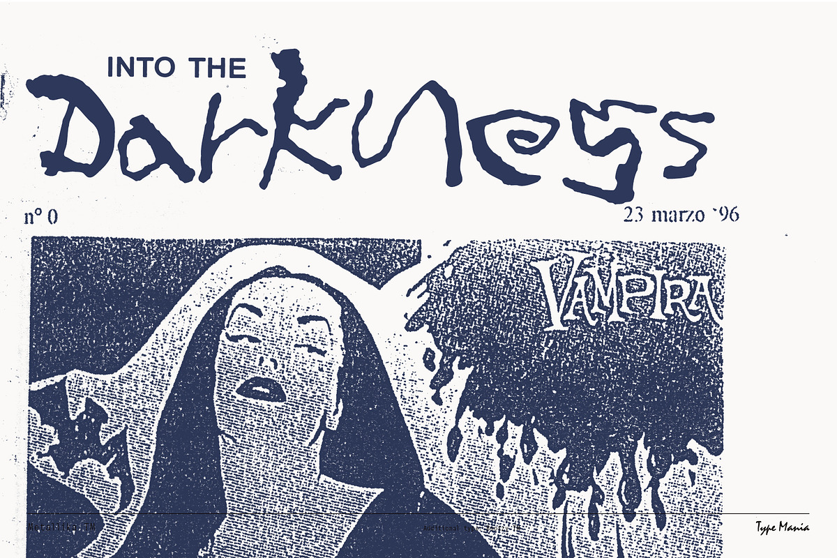 Metallika TM – Wicked Script Font, a Script Font by Type Mania (Photo 8 of 13)