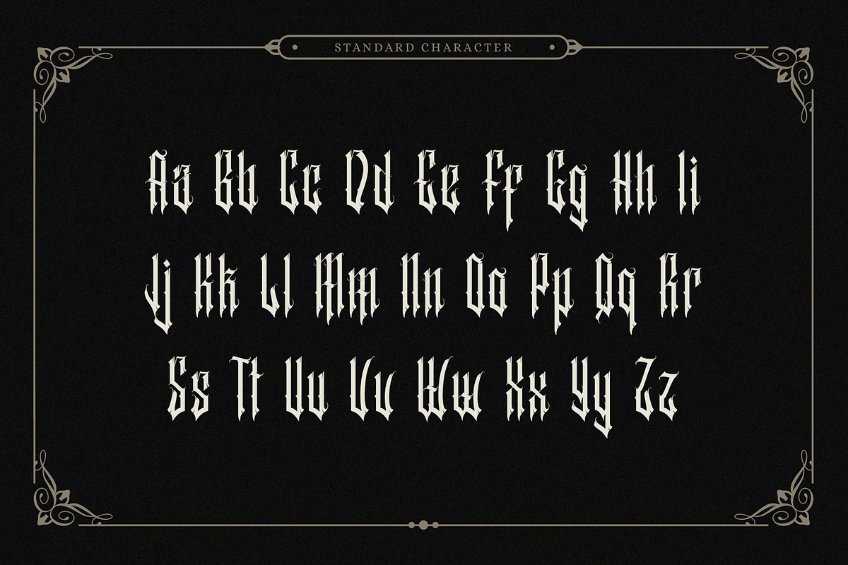 Auvelamerde, a Blackletter Font by ilhamtaro (Photo 7 of 10)