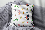 Cute parrot birds seamless patterns, a Pattern Graphic by Good Studio (Thumbnail 5 of 6)