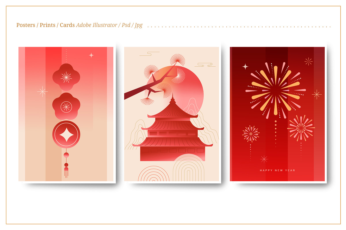 Lunar / Chinese New Year Collection, a Graphic by Marish (Photo 3 of 7)