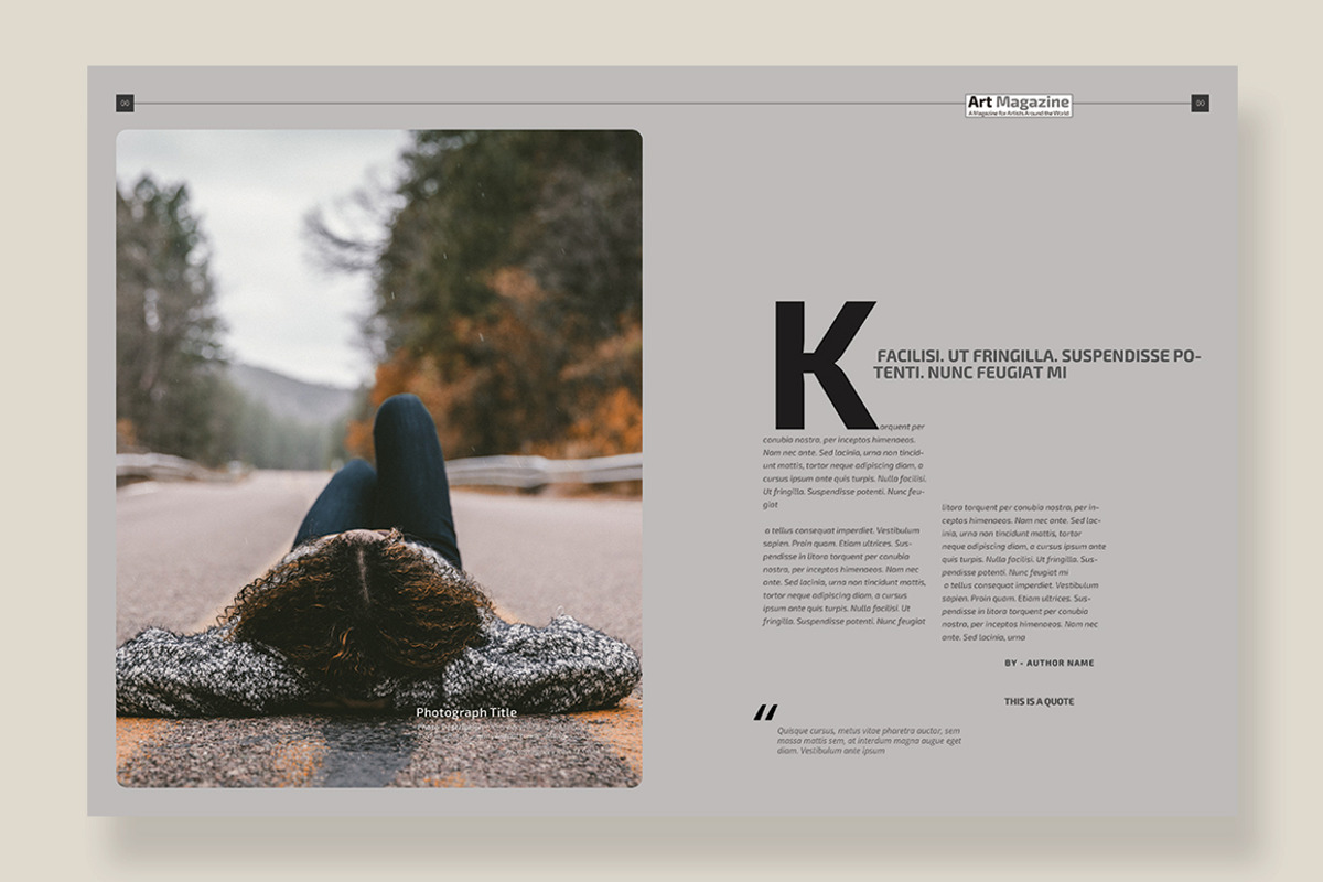 Magazine Template 01, a Magazine Template by pmvch (Photo 12 of 12)