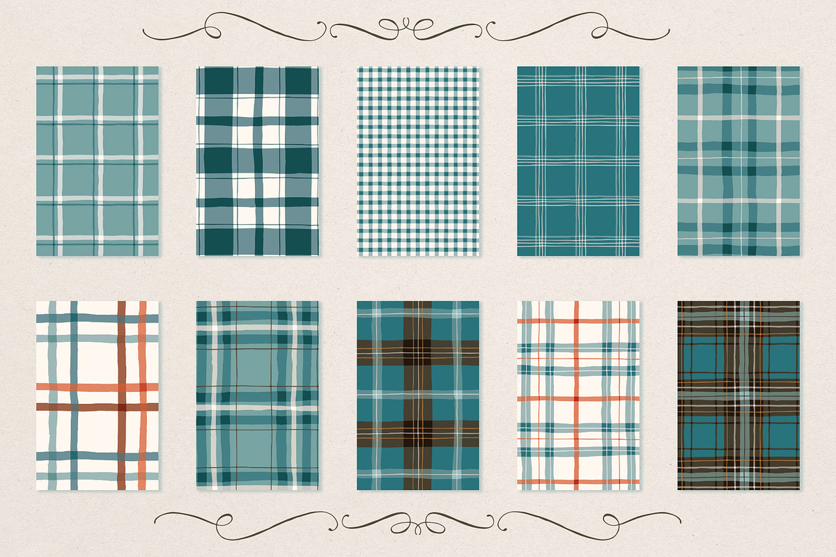 Christmas Plaid Patterns, a Pattern Graphic by PATTERNS etc. (Photo 16 of 16)