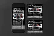 Black Sport Training Flyer Set, a Flyer Template by graphicook (Thumbnail 3 of 3)
