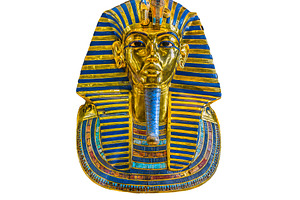 Mask of Egyptian pharaoh Tutankhamun, an Arts & Entertainment Photo by BOOCYS