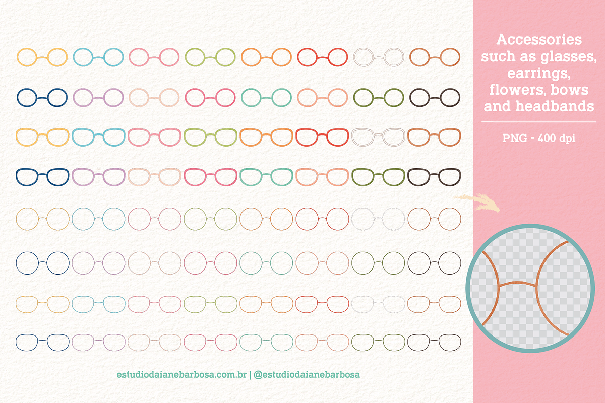 Girls - Cliparts Set, an Illustration by Estudio Daiane Barbosa (Photo 12 of 13)