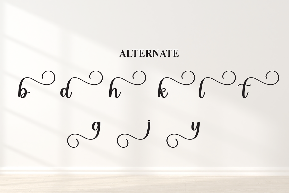 Babylonia | Script Font, a Handwritten Font by Scratchones (Photo 8 of 9)