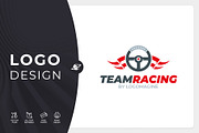 Team Racing Logo Template, a Branding & Logo Template by LOGOMAGINE (Thumbnail 1 of 13)
