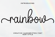 Rainbow | Script Font, a Handwritten Font by Scratchones (Thumbnail 1 of 9)